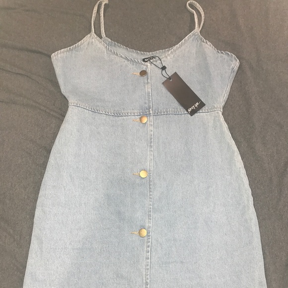 Nasty Gal Vintage Blue Denim Dress - Picture 2 of 3